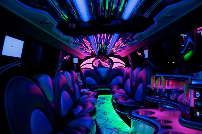 With these lights on in our new Escalade limousine, the party will continue no matter the destination!